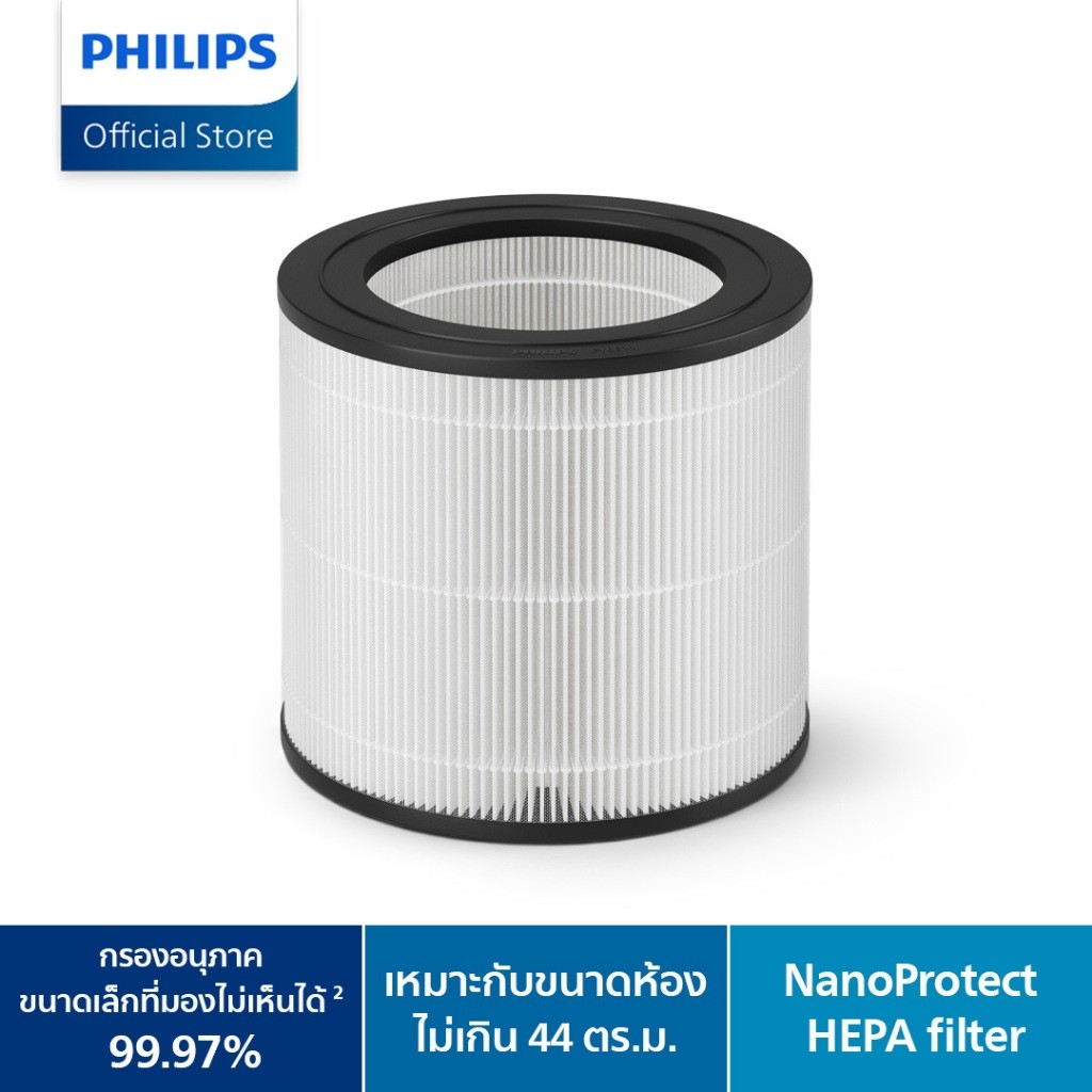 Philips Genuine Replacement Filter NanoProtect HEPA FY0611/30 แผ่นกรองสำหรับเครื่องฟอกอากาศฟิลิปส์รุ