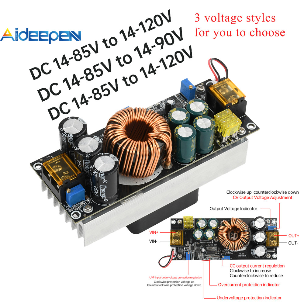 Aideepen 1800W 40A Boost Power Module DC-DC Boost Converter