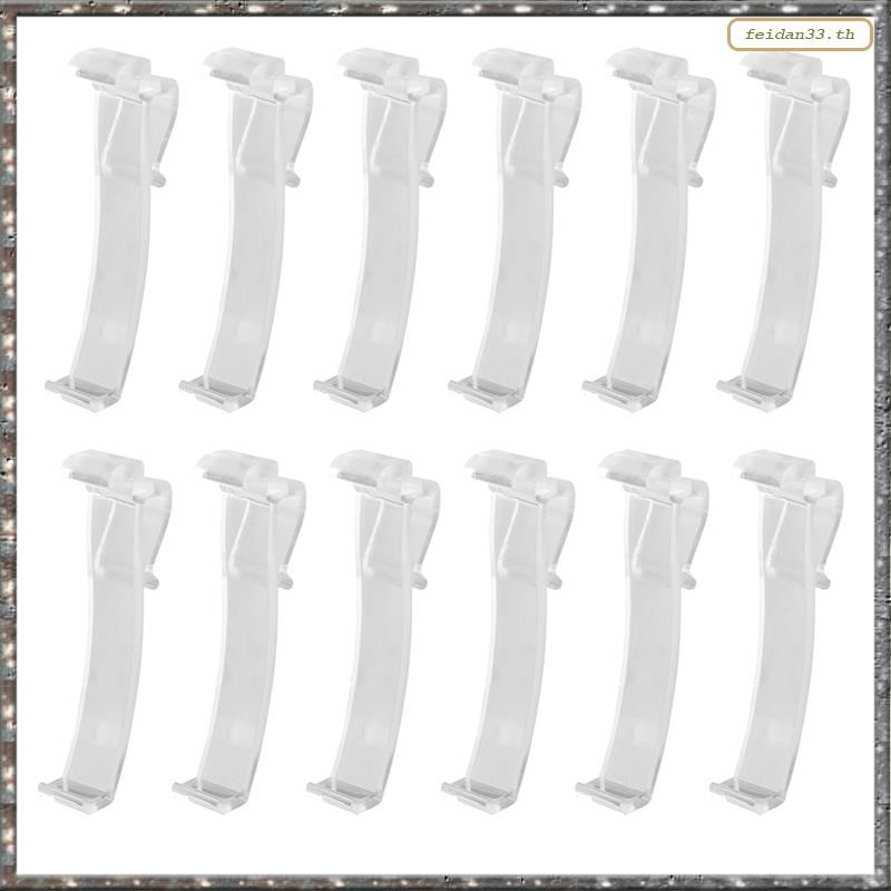 [L WLY] 2.5 นิ้ว Valance Clips Window Blind Clips พลาสติกใส Valance Retainer Holder Hidden Valance C