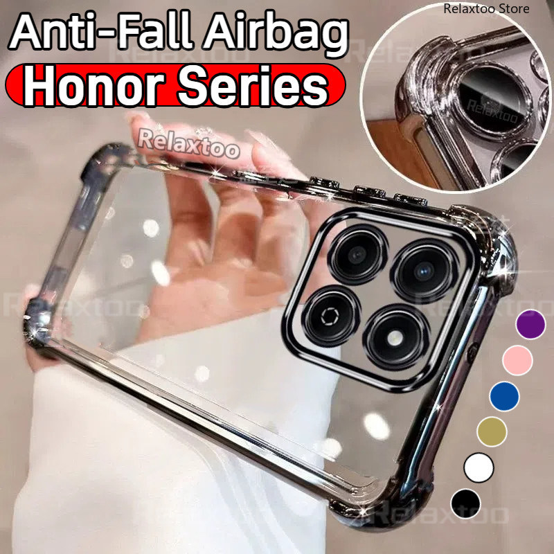 ปลอกใสสําหรับ Honor X9 X8 ABC X6A X6B X7A X7B X8C X8B X9A X9B X9C สมาร์ท X5B Plus X9CSmart 5G 4G ฝาค