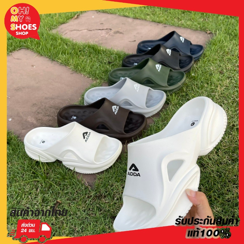 🔥ถูกสุด•ส่งไว•แท้ชัวร์💯 ADDA รองเท้าแตะแบบสวมชาย รุ่น5CK01 ไซส์7-10 ลุยได้ทุกที่