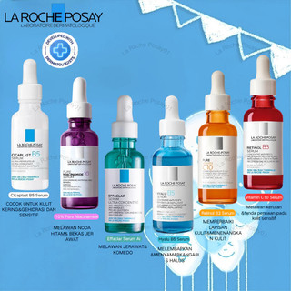 [100% asli/COD] LA ROCHE POSAY - ANTI AGING - BRIGHTENING SERUM. Mela B3 Niacinamide Serum / Effaclar Salicylic Acid Serum / Vitamin C Oil Control Serum / Hyalu B5 Hyaluronic Acid Serum / Pure Vitamin C 12 Serum for Dery Sensitive Skin