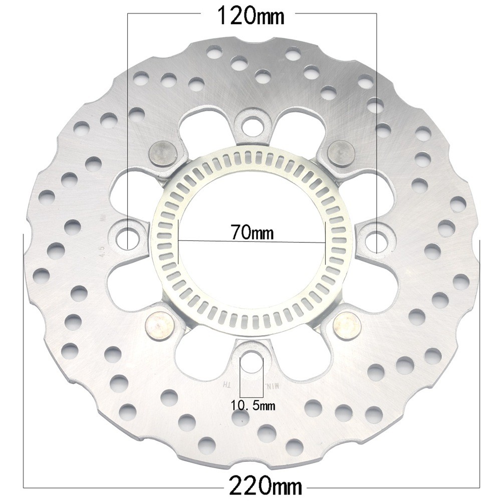 220 มม.ด้านหลังเบรคโรเตอร์สําหรับ KAWASAKI Ninja 650 EX 650 J Z650 ER650 ABS รุ่น 2017-2022 Versys 650 KLE650 2007-2014