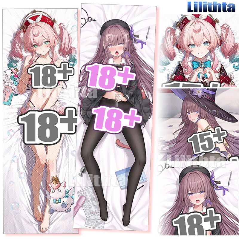 Dakimakura ปลอกหมอน Honkai: Star Rail Hyacine และฝาครอบหมอนร่างกาย Herta Custom Made