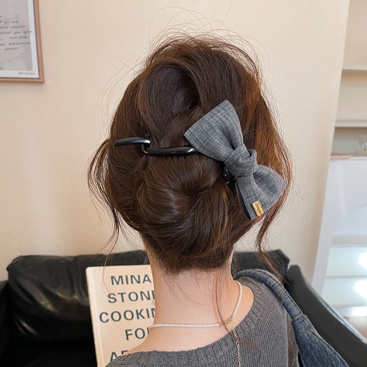 กิ๊บติดผมผู้หญิงอินเทรนด์ Bowknot Twist Clip