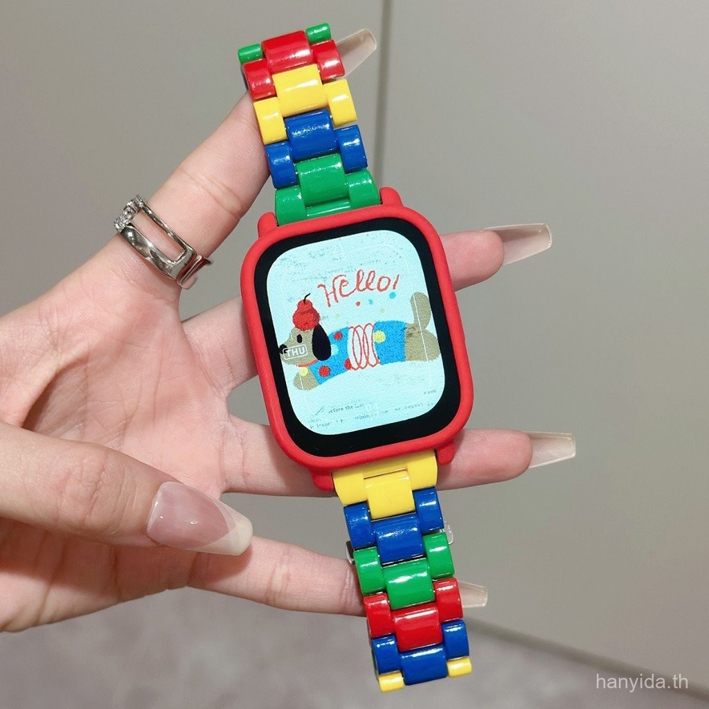 น่ารักสีสันเปลี่ยนสายนาฬิกาอะคริลิคสำหรับ redmi Watch 5 Active 5 Lite ราคา ถูกที่สุด ดีลบีเคเค แกลเลอรีภาพที่ 3