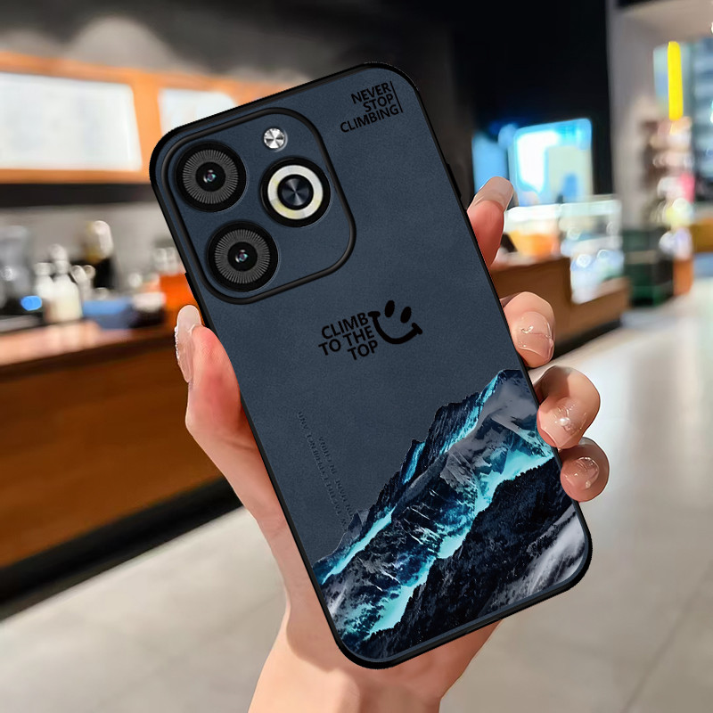 เคส เคสโทรศัพท์ infinix smart 8 และ infinix smart 8 pro เคสโทรศัพท์กันกระแทกขอบนุ่ม ป้องกันการลื่น เนื้อสัมผัสหนังแกะ ดีไซน์ดูดซับแรงกระแทก YBPBC