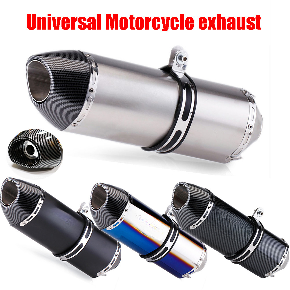 51mm/2" ID Universal R77 Yoshimura Moto ท่อไอเสียท่อไอเสียท่อพร้อม DB Killer