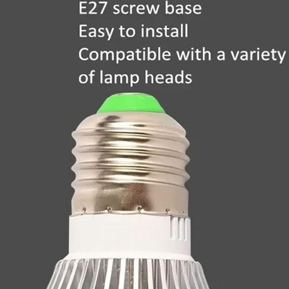 Harriett หลอดไฟสัตว์เลื้อยคลาน, LED เต็มสเปกตรัม 5.0/10.0 โคมไฟ Terrarium, ส่งเสริมแสงการเจริญเติบโต UVA UVB E27 สัตว์เลี้ยงขนาดเล็กหลอดไฟความร้อน Therapy Night Vision - รูปที่ 6