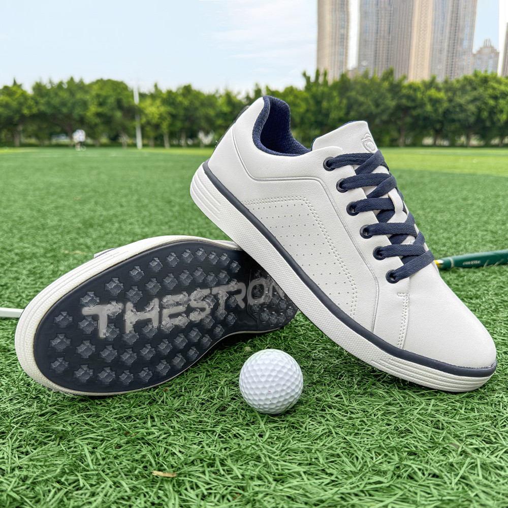 รองเท้ากอล์ฟกันน้ําผู้ชาย Professional Golf รองเท้าผ้าใบ Luxury Golfing Footwears