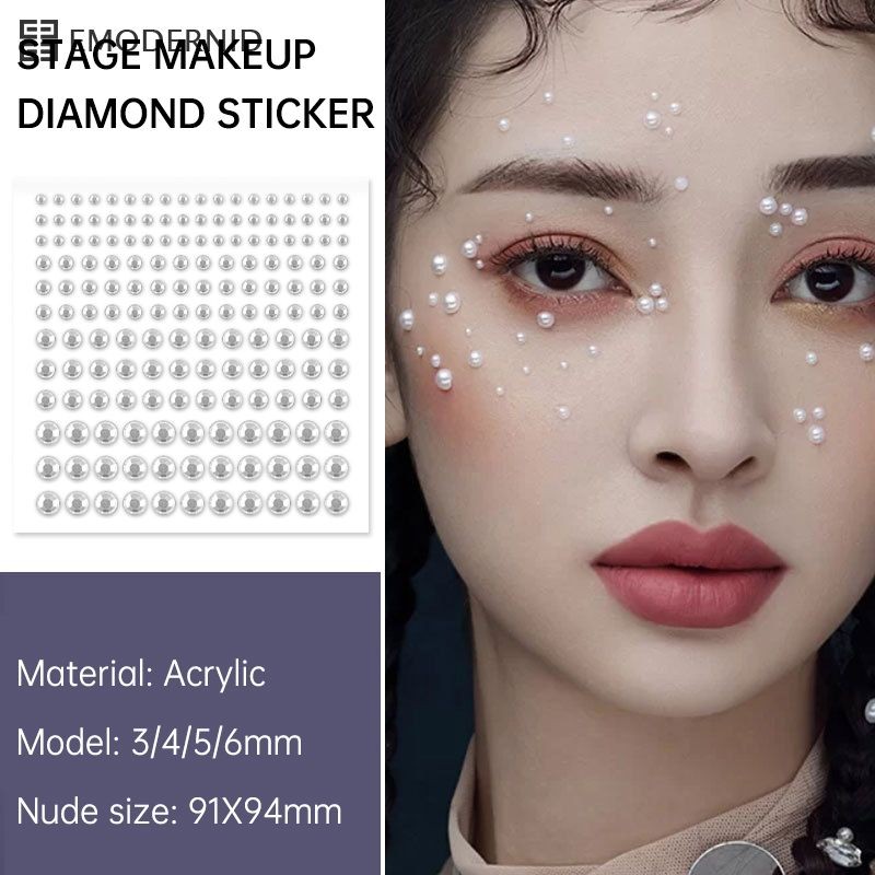 11 สี มีกาวในตัว เล็บ สติ๊กเกอร์เพชรติดหน้า แกะติดได้เลย สติ๊กเกอร์เพชร เพชรติดหน้า 3D