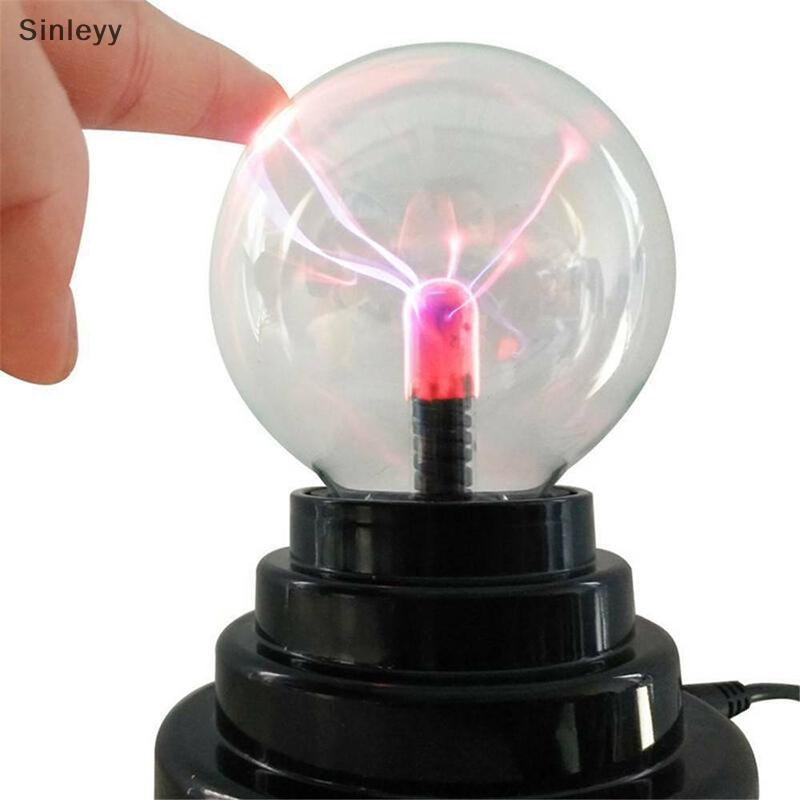 Nl แก้ว Magic Plasma Ball Light โคมไฟตั้งโต๊ะขนาดใหญ่ทรงกลมโคมไฟกลางคืน Touch US N