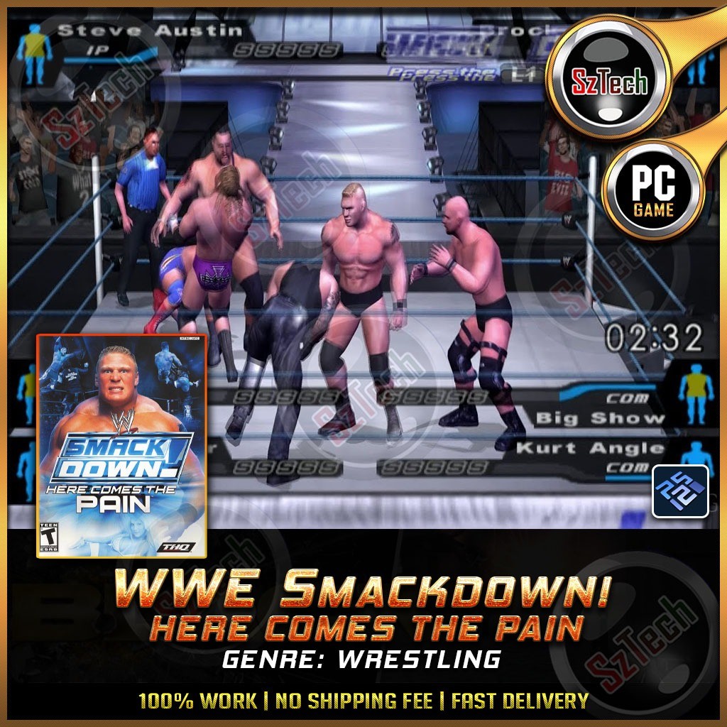 WWE SmackDown! Here Comes the Pain [ PC/Laptop GAME] 🔥Offline Games🔥WWE SmackDown Games🔥PCSX2 Emulat