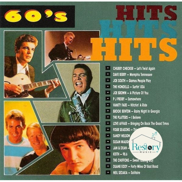 ซีดี Various - 60's Hits Hits Hits (CD) (VG)