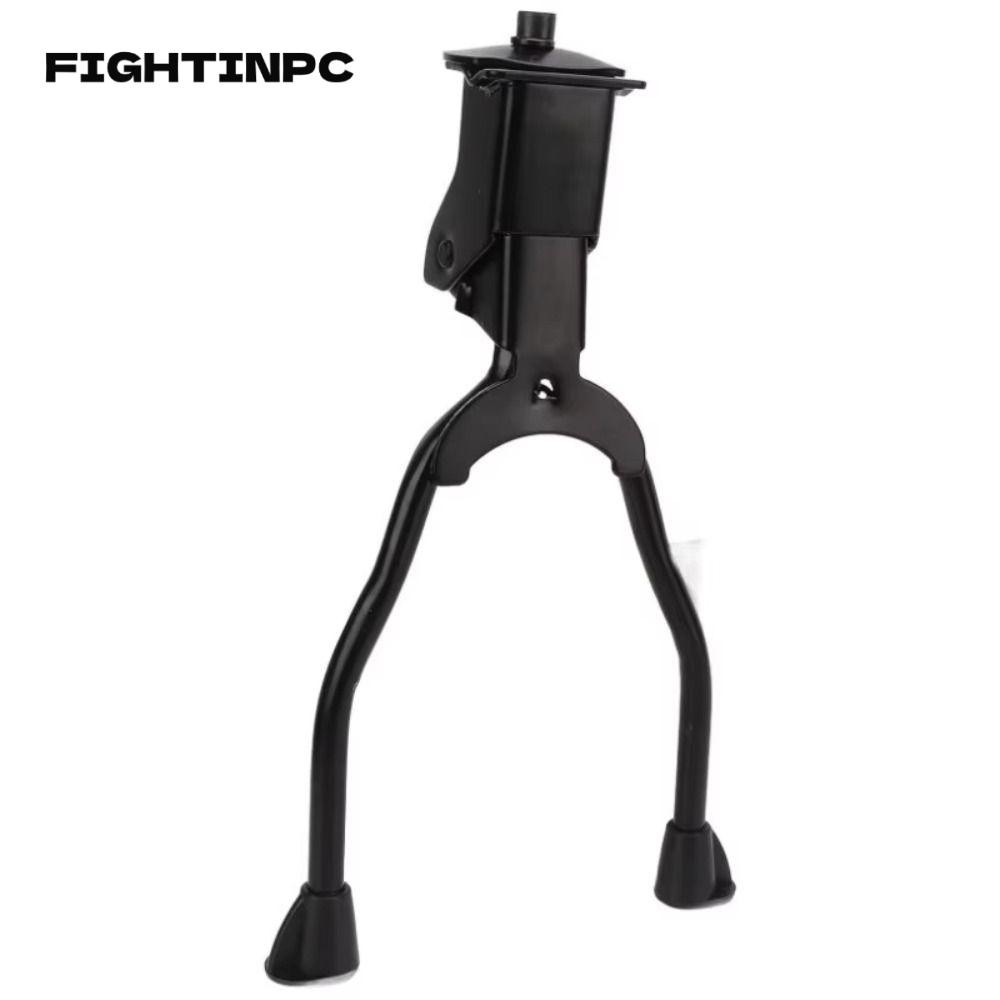 Fightinpc ขาตั้งขาคู่, ขาตั้งจักรยานเหล็กสีดํา, อุปกรณ์จักรยานแบบพับได้