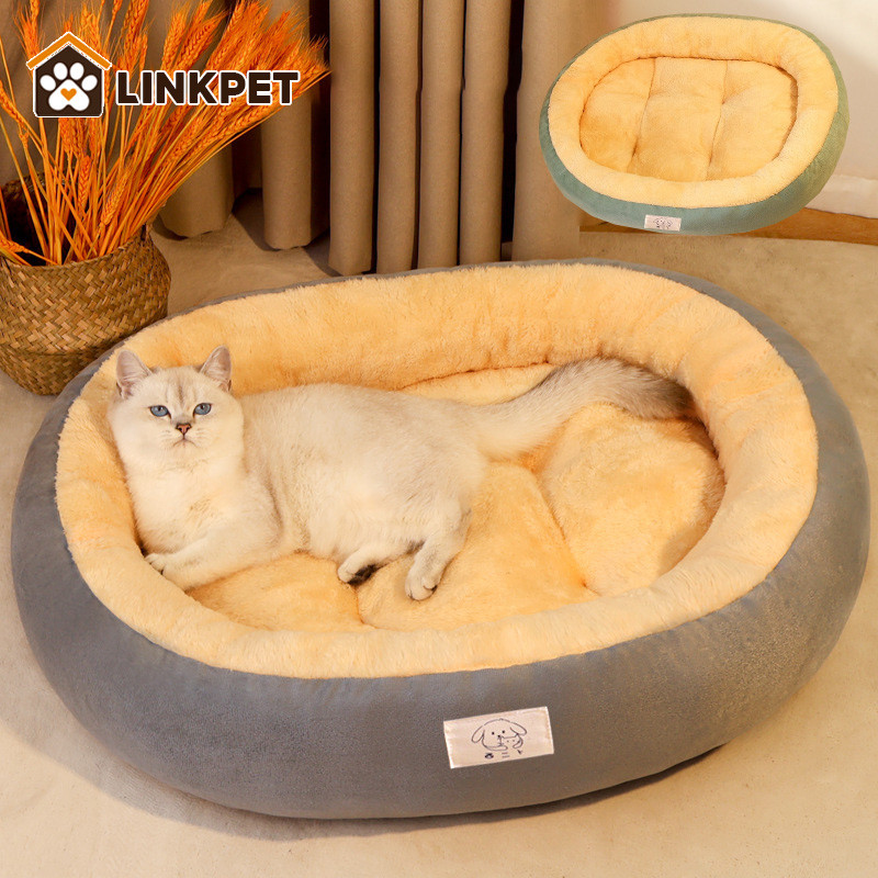 ที่นอนหมาฤดูหนาว ที่นอนสุนัขอบอุ่น เบาะนอนแมว ความยืดหยุ่นสูง ArcticVelvet ทนต่อ