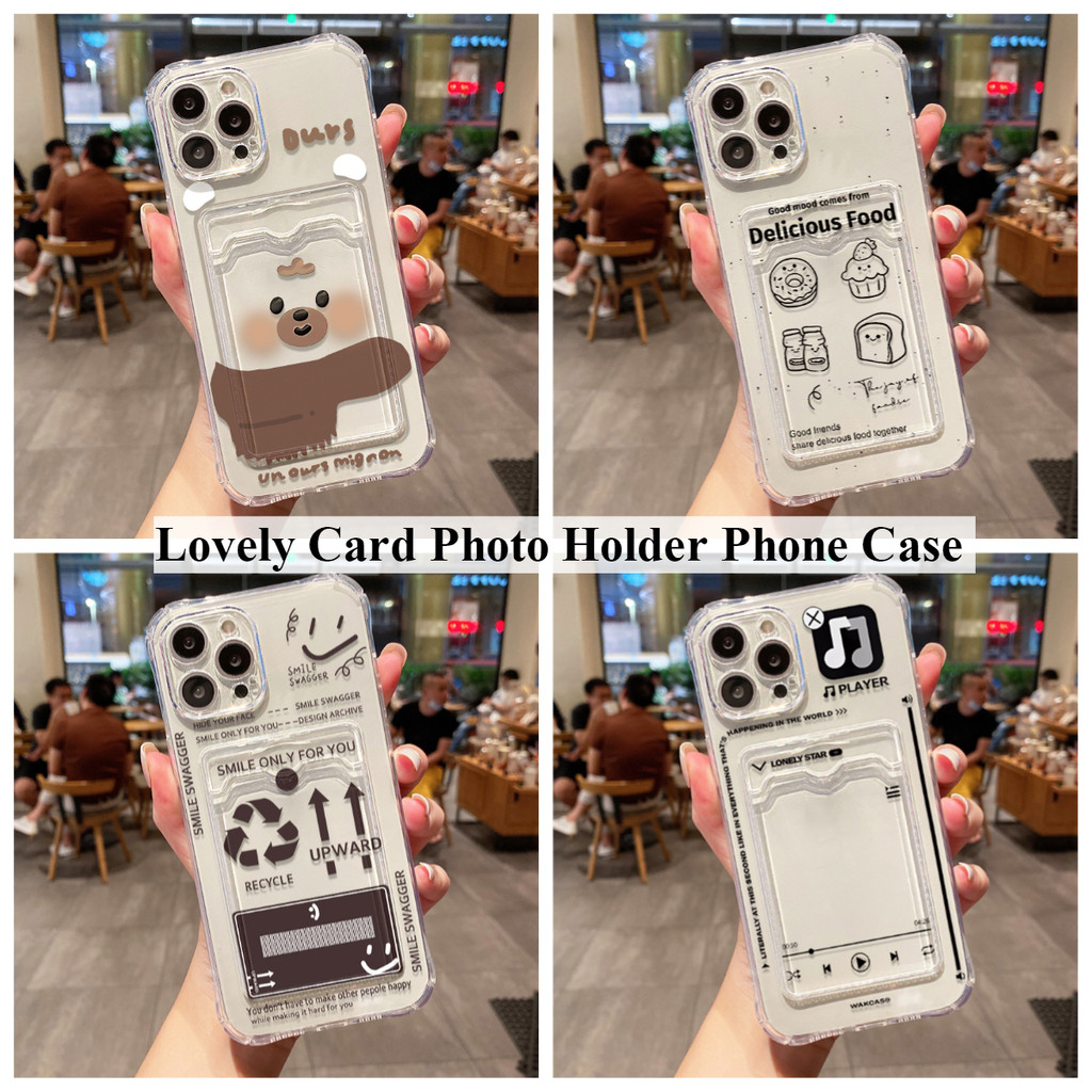COD for เคส Samsung A06 A05S A55 A15 A16 A54 A12 A05 A23 A22 A53 A14 A52 Lovelyเคสซิลิโคนใหม่กล่องใส่บัตร