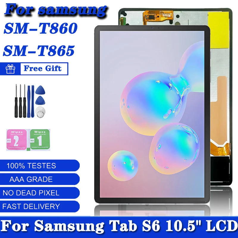 10.5 "นิ้ว T860 จอแสดงผล LCD สําหรับ Samsung Tab S6 SM-T860 SM-T865 T867 SM-T865N T867V T867U T867R4