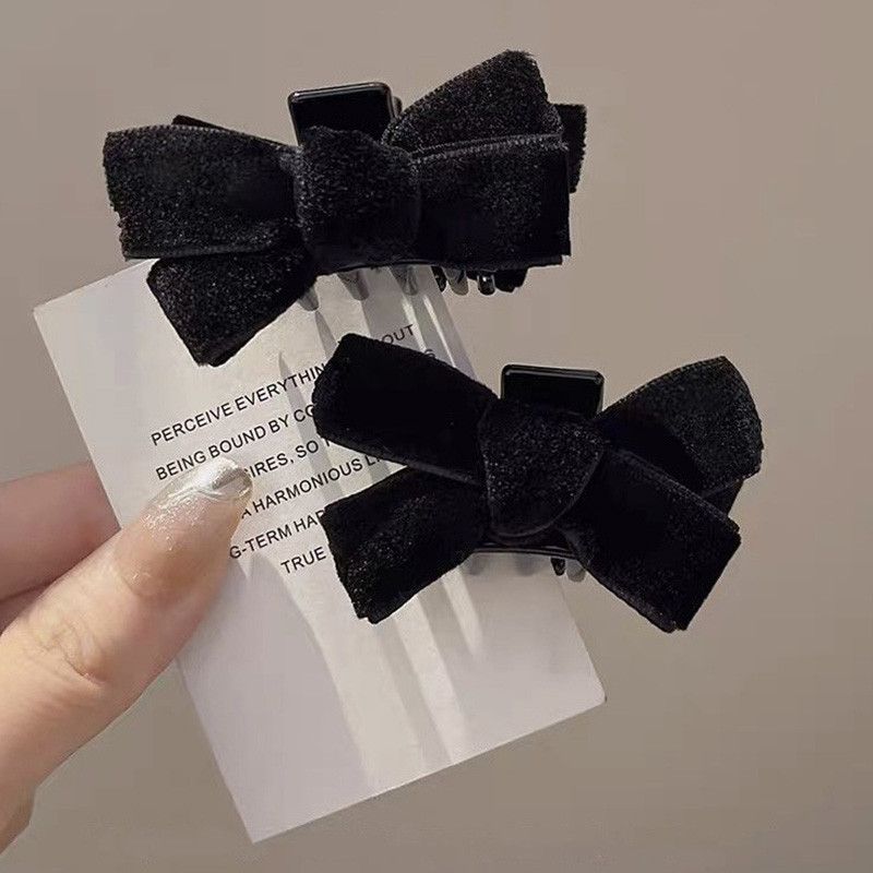 โบว์จับคลิปผู้หญิงฤดูร้อนฝรั่งเศสที่เรียบง่ายการ์ดผมเครื่องประดับ.COD