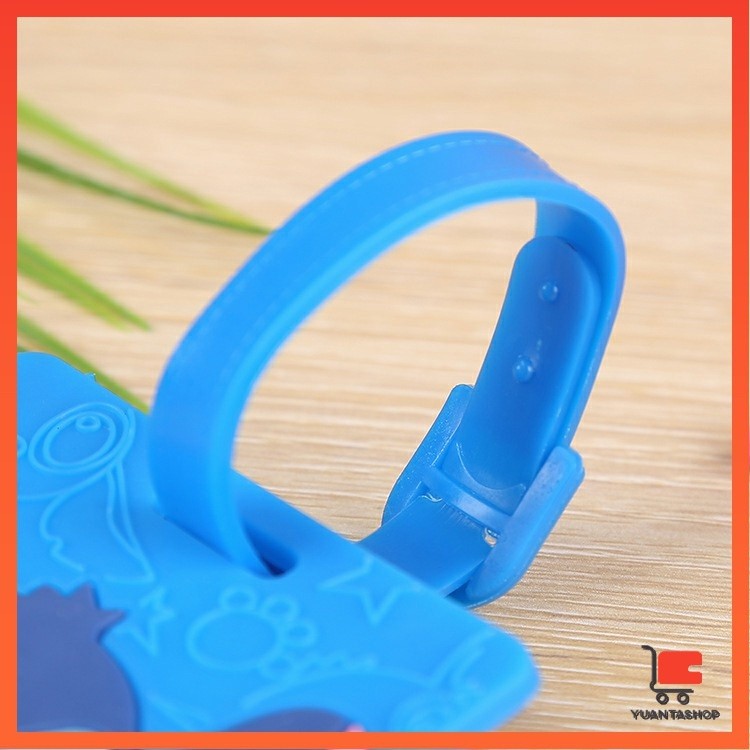 ป้ายห้อยกระเป๋า PVC นิ่ม ป้ายแท็กกระเป๋าเดินทาง ลายการ์ตูน luggage tag