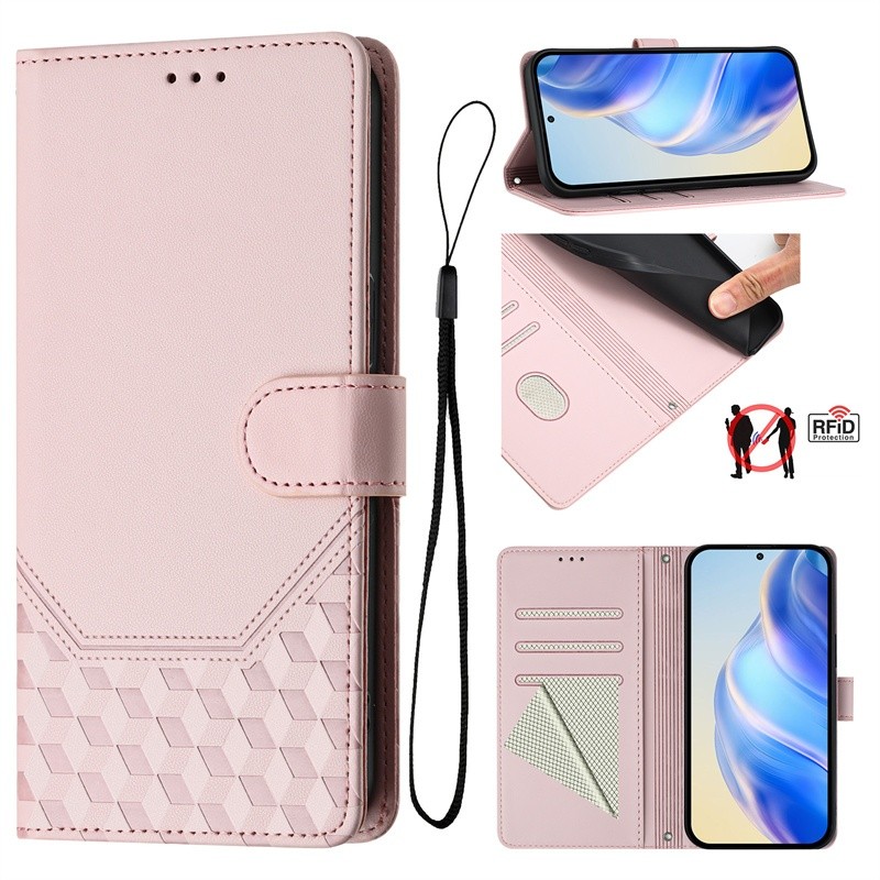 สําหรับ Vivo V21E V27E V29E V30E V40E V20 V27 V29 V30 V40 SE Lite Pro 4G 5G กรณี PU หนังนูนกระเป๋าช่องใส่การ์ดฝาครอบปลอก
