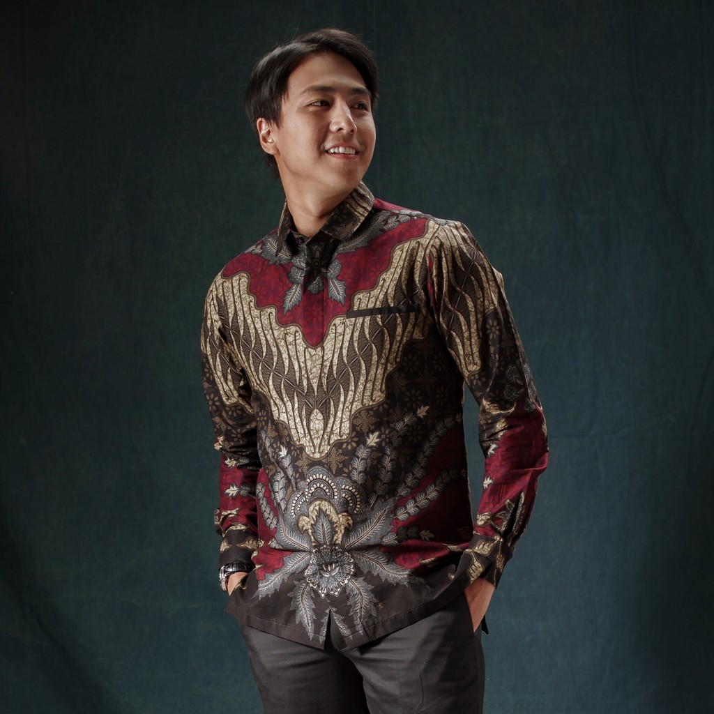 KEMEJA Mandalas Taran - เสื้อเชิ้ตบาติกแขนยาวผู้ชาย