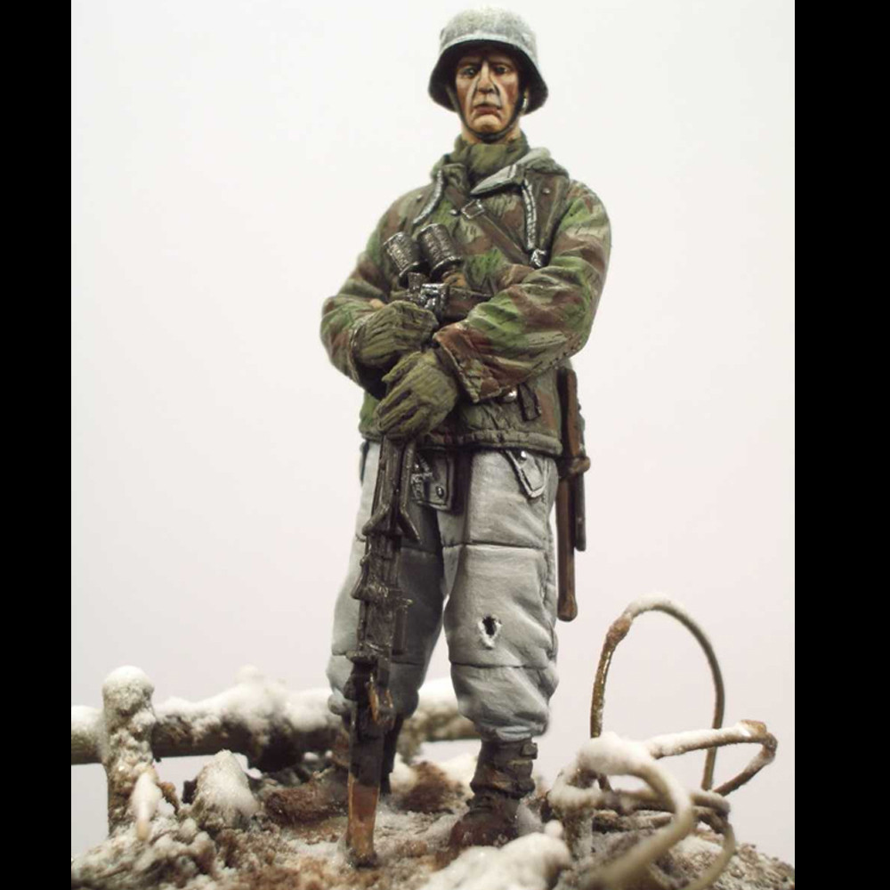 1/35 WWII Infantryman 1944, ทหารฟิกเกอร์โมเดลเรซิ่น, ธีมทหาร, ชุดประกอบและไม่มีสี