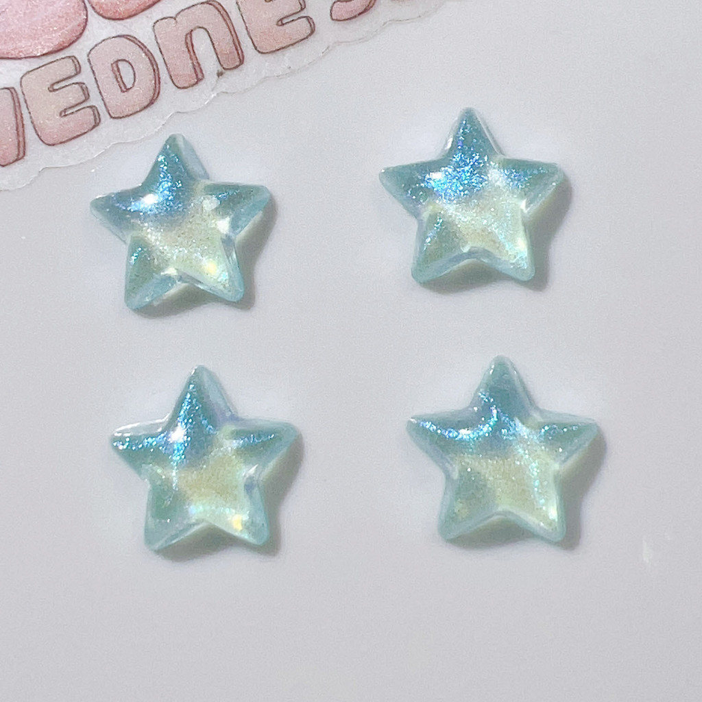 การ์ตูน Aurora สี Star Croc Jibbits อะคริลิค Fitting รองเท้า Charms DIY เครื่องประดับ Jibitz Croc Mini ดาวห้าแฉก jibits สําหรับสาวรองเท้าอุปกรณ์เสริม