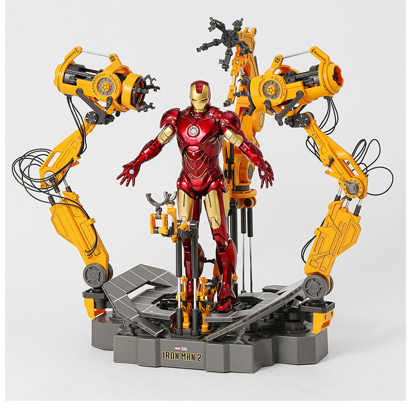 Zhongdong Iron Man MK4 เกราะถอดตาราง Luminous ตาราง Mecha Deluxe Edition รูปเครื่องประดับของเล่น - รูปที่ 5