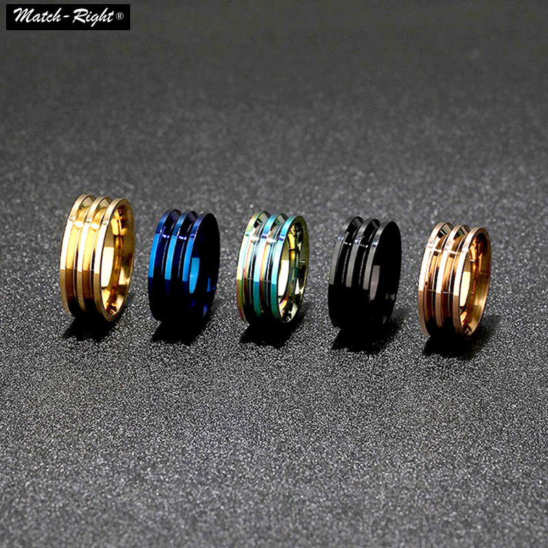 ทุกเพศ หลายสี แหวนไทเทเนียม ชนเผ่า เรียบง่าย แหวนสเตนเลส สําหรับผู้หญิง ผู้ชาย คลาสสิก ทอง เงิน ฟ้า จี้สร้อยคอ