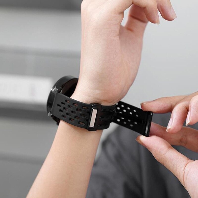 สายรัดแม่เหล็กซิลิโคน Hole สําหรับสายนักแสดง CMF Watch Pro 2