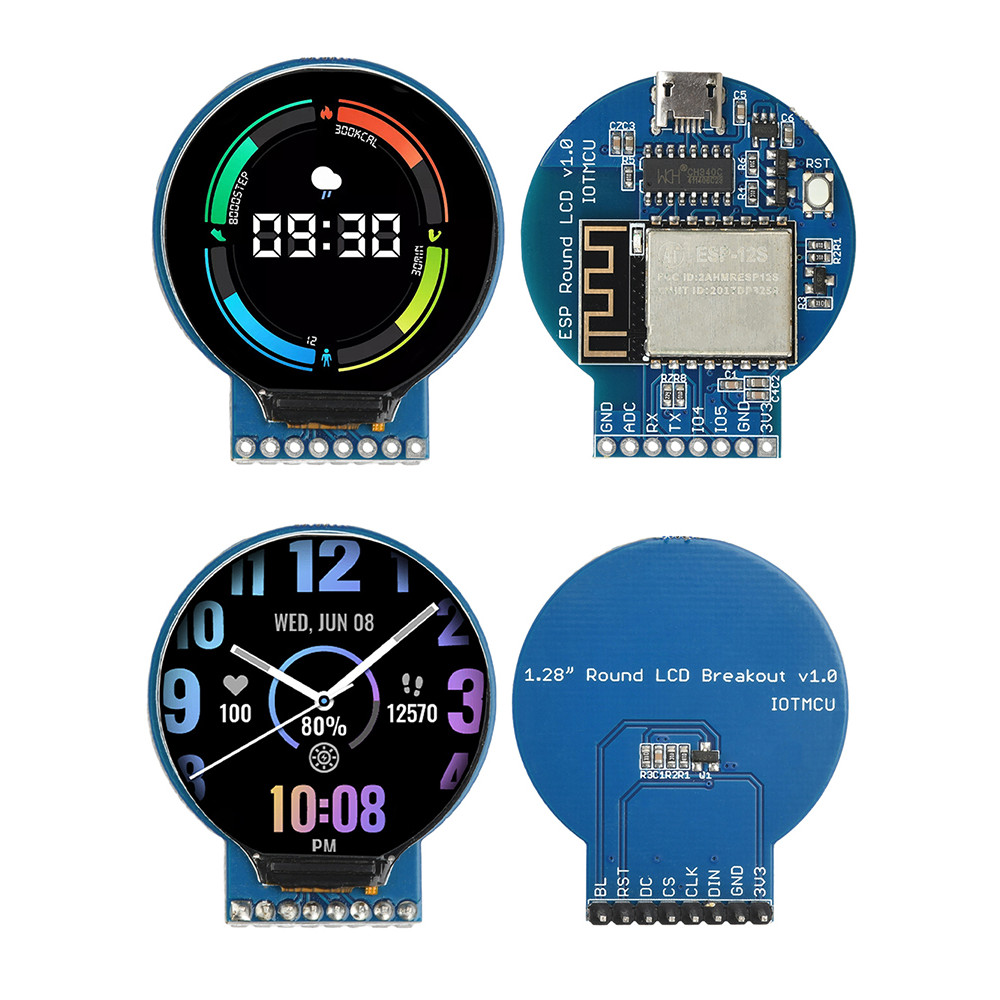 Pcbfun ESP8266 บอร์ดพัฒนา NodeMCU บอร์ดขยาย 1.28 นิ้ว รูปที่ 3
