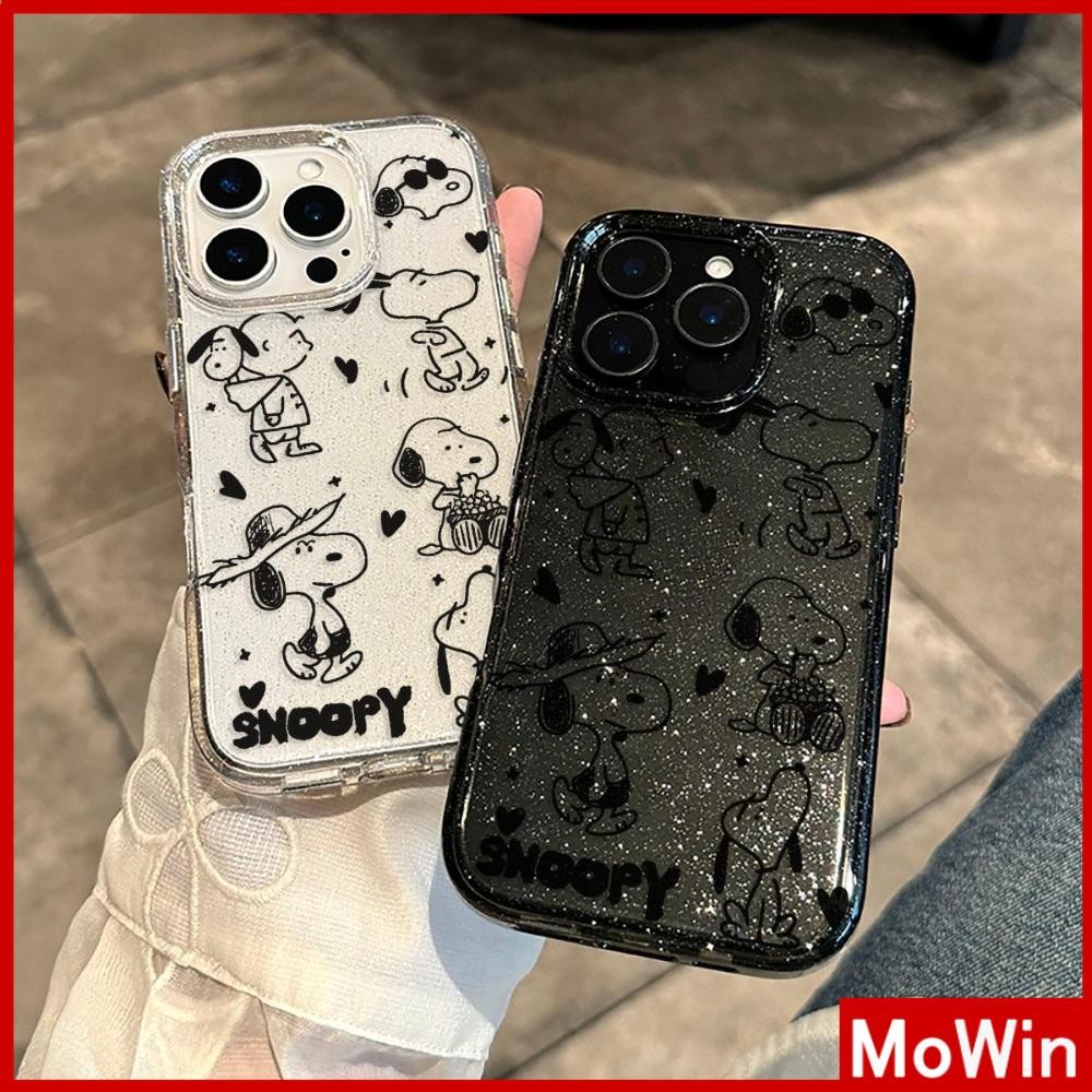 Movin - เคส iPhone 16 Pro Max iPhone 11 เคสใสแบบแวววาว TPU นุ่มสีสันสดใส การ์ตูนสีสันสดใสสวยงาม Compatible iPhone15 Pro max 14 13 12 Pro max XS XR 7 Plus 8 Plus