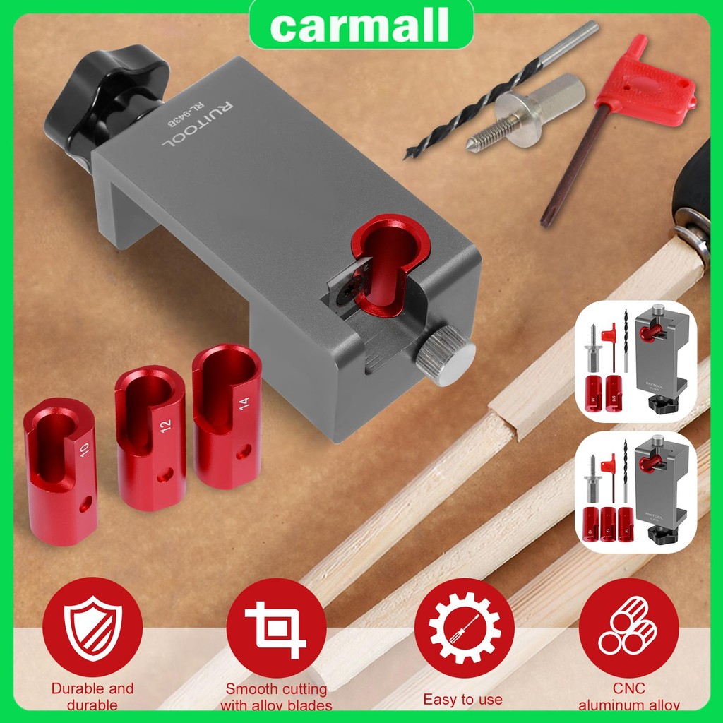 Dowel Maker Jig Kit เมตริก Imperial Dowel Maker เครื่องตัด Dowel รอบ Rod Sticks Maker Jig SHOPSBC310