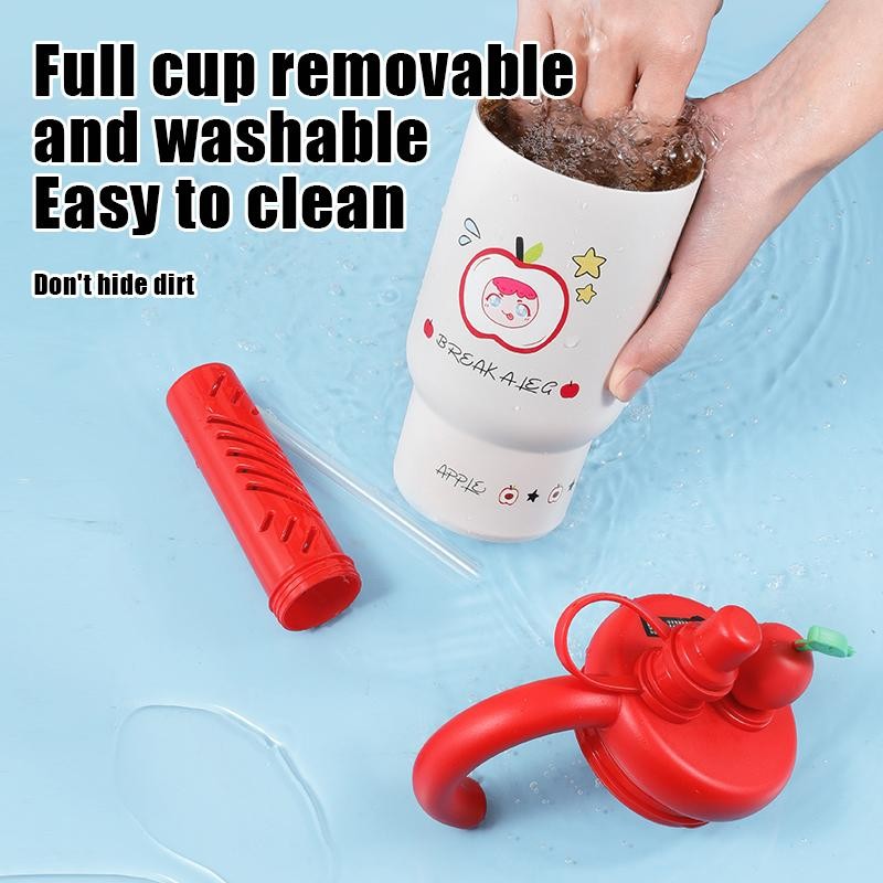 [Pisuz Way] ถ้วยเก็บความร้อนสแตนเลสดูใหม่ 800ml Big Mac ถ้วยน้ําแข็งความจุขนาดใหญ่ถ้วยฟางถ้วยแบบพกพาขวดน้ํากีฬากลางแจ้ง - รูปที่ 7