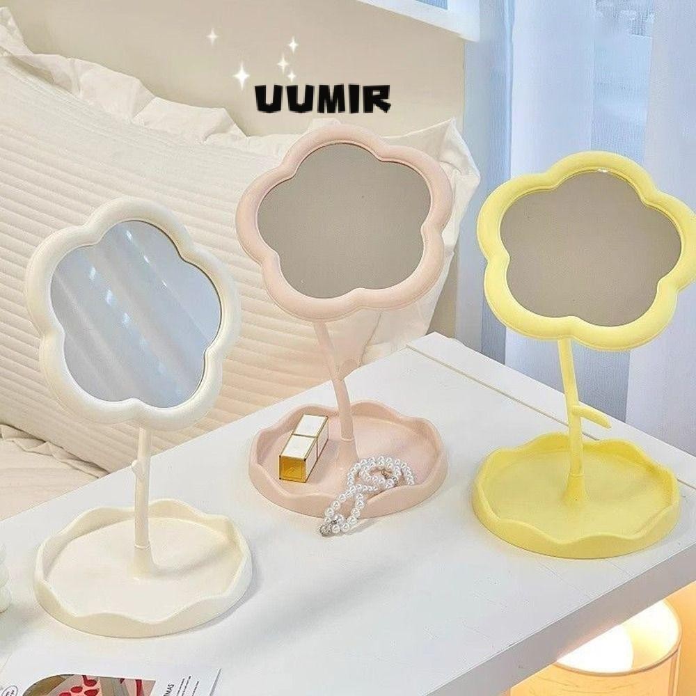 อุมิร์ กระจกแต่งตัวกระจกแต่งหน้าที่ถอดออกได้อเนกประสงค์กระจกความงามความละเอียดสูงรูปดอกทานตะวัน