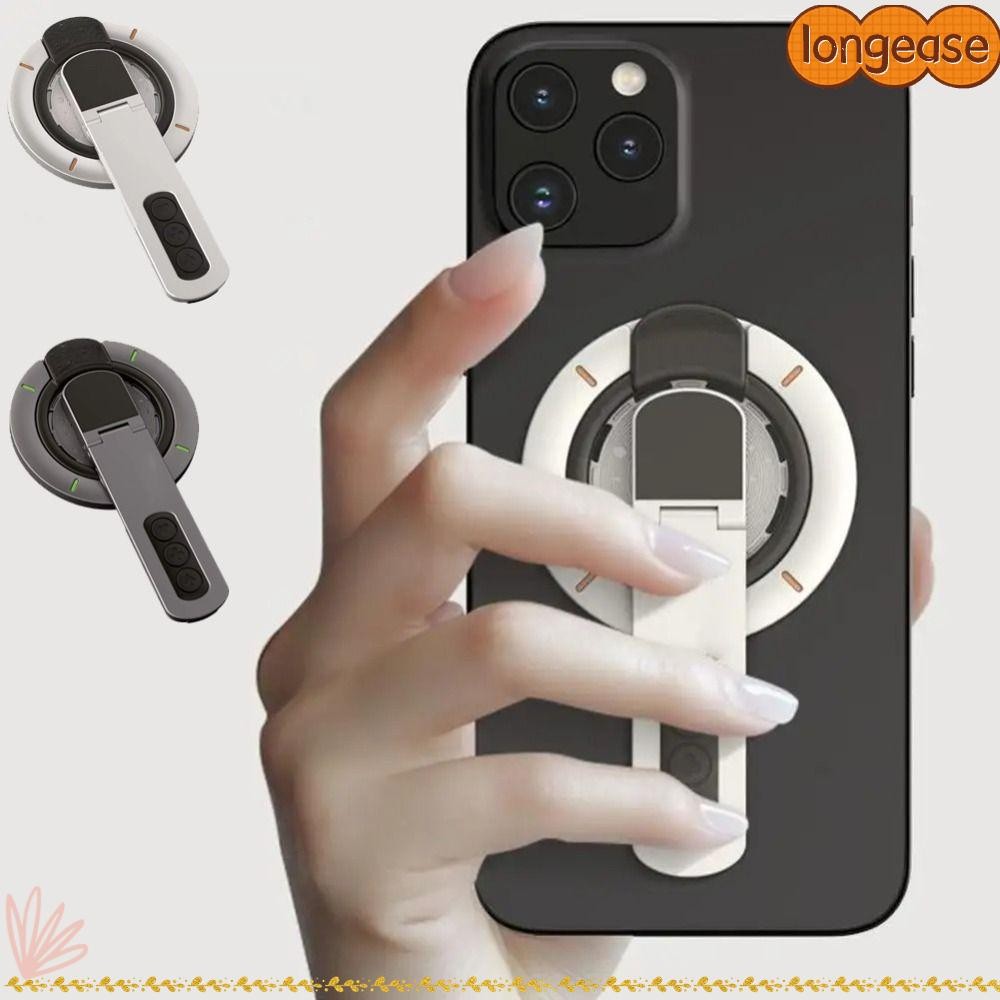 ลอง ที่วางโทรศัพท์แบบแม่เหล็กหลายมุม360° ขายึดโทรศัพท์มือถือแบบหมุนได้ขาตั้งโทรศัพท์มือถือแบบปรับได้บางเฉียบสองด้าน