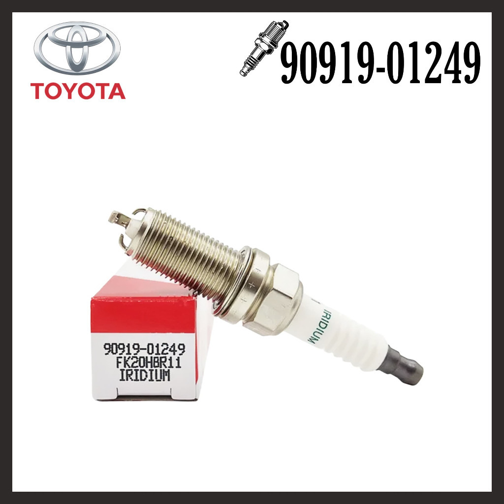 90919-01249 หัวเทียน Toyota Iridium สําหรับ Lexus IS250 LS460 GS300 Mark X GRX120 GRX130 (FK20HBR11)