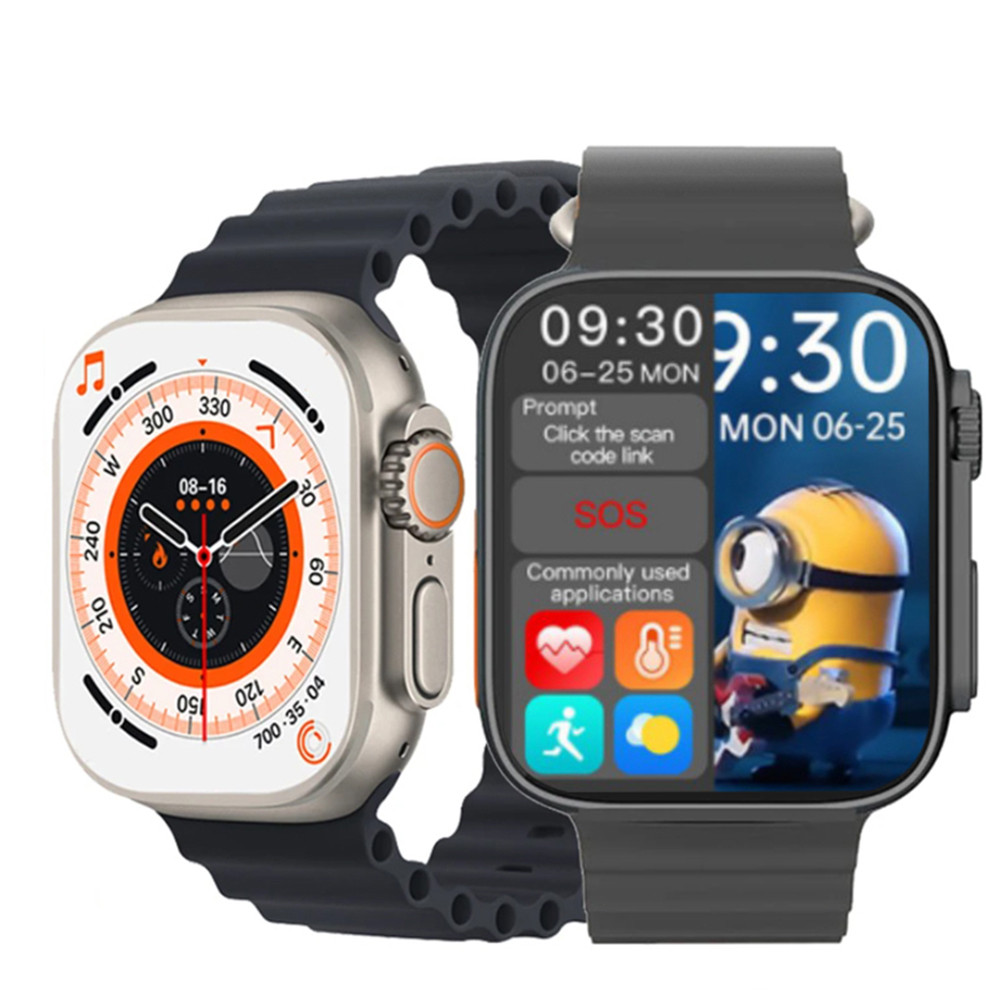 1.99 นิ้ว สมาร์ทวอทช์ Smart Watch T900 Ultra Pro าบลูทูธเข้ากันได้ 5.0กีฬานาฬิกาไร้สายชาร์จนาฬิกากัน