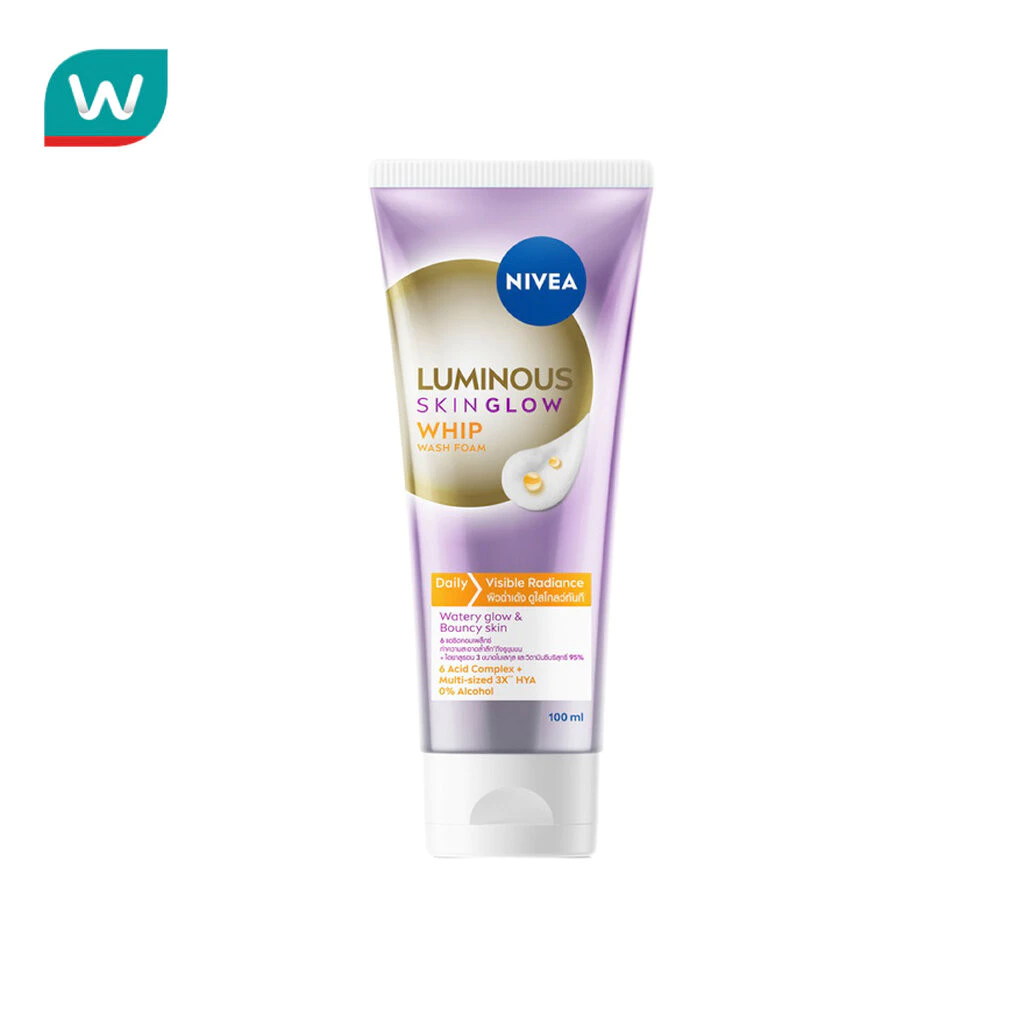 Nivea Luminous 630 นีเวีย ลูมินัส วอช โฟม สกิน โกลว์ วิป 100 มล.