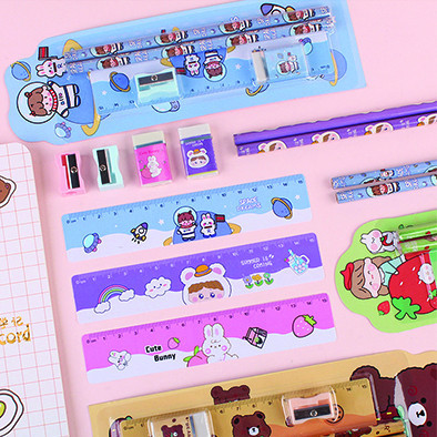 School Stationery Set 5 in 1 Mini Stationery Stationery Package S&F 1018