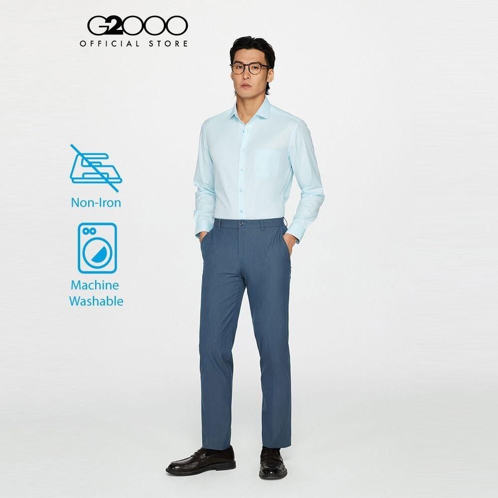 G2000 เสื้อเชิ้ตแขนยาวแบบทางการสำหรับผู้ชาย Smart Fit รุ่น 3612143261 BLUE