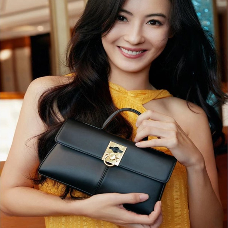 ((Ac) กระเป๋าสตางค์ CAFUNE Stance หนังวัวแท้ หรูหรา สําหรับผู้หญิง กระเป๋าสะพายข้าง