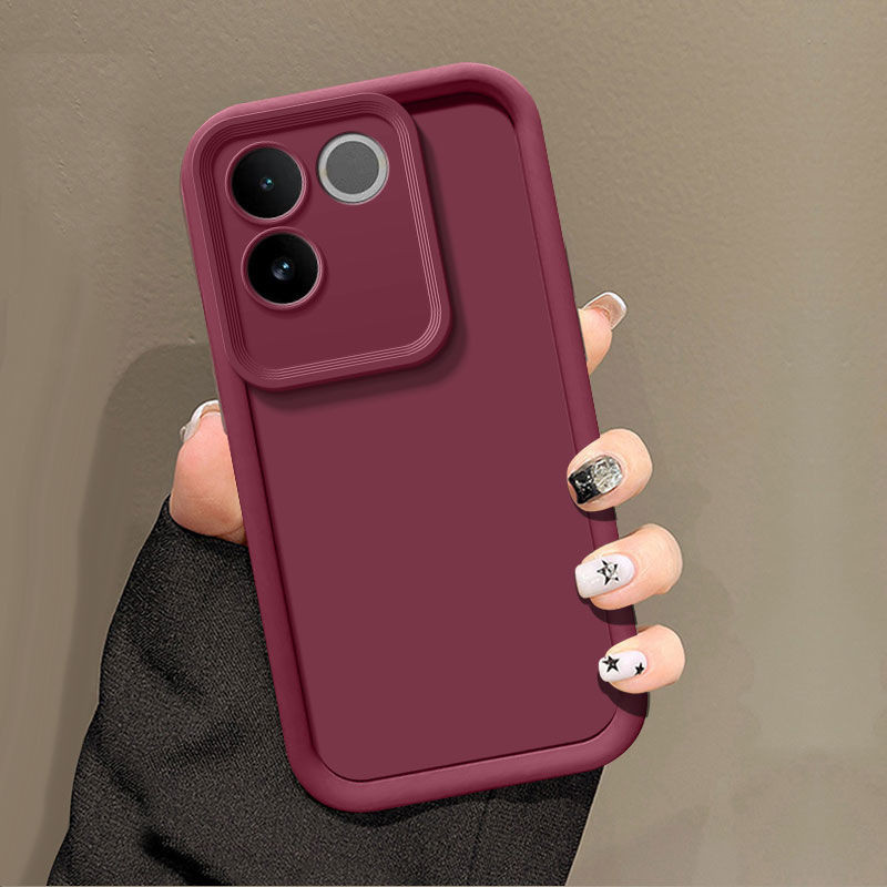 Vivo S17E iQOO Z7 Pro T2 Pro 5G V2285A เป็นมิตรกับผิวสบู่ป้องกันกล้องซิลิโคนอ่อนนุ่ม Fine Matte ป้อง