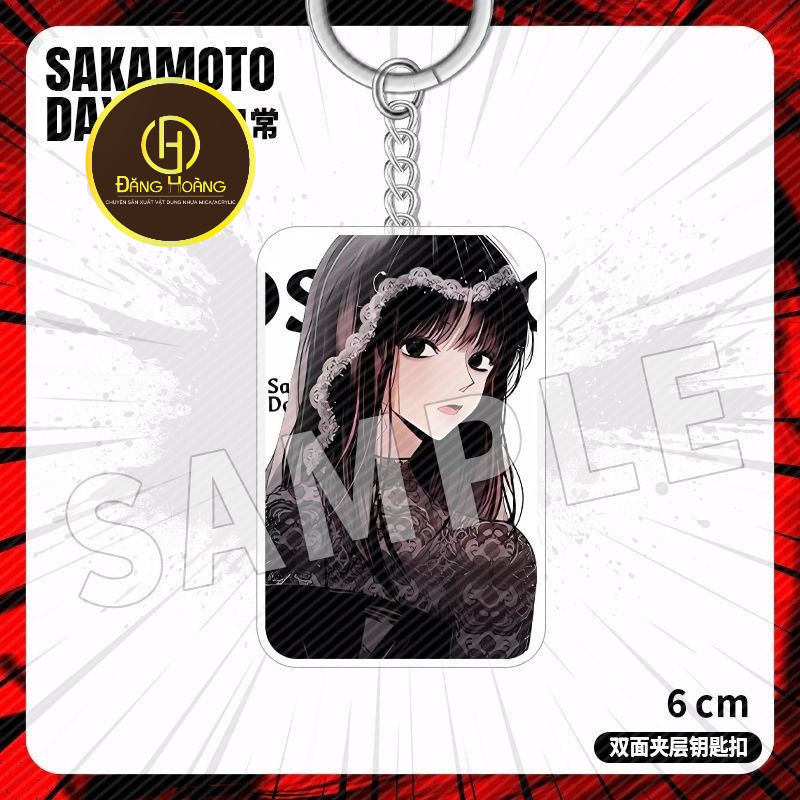 Sakamoto วันที่อะนิเมะพวงกุญแจผู้หญิง Nagumo อะคริลิคพวงกุญแจ Osaragi พวงกุญแจ - DH