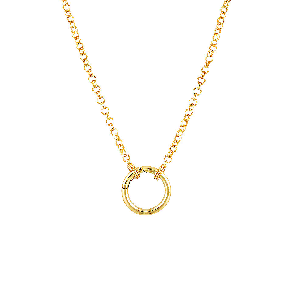 DIY จี้สร้อยคอสำหรับผู้หญิงไทเทเนียมเหล็กสูญญากาศชุบทองแท้18พันในเตาโอ้อวดบุคลิกภาพกระดูกไหปลาร้าโซ่ - รูปที่ 4