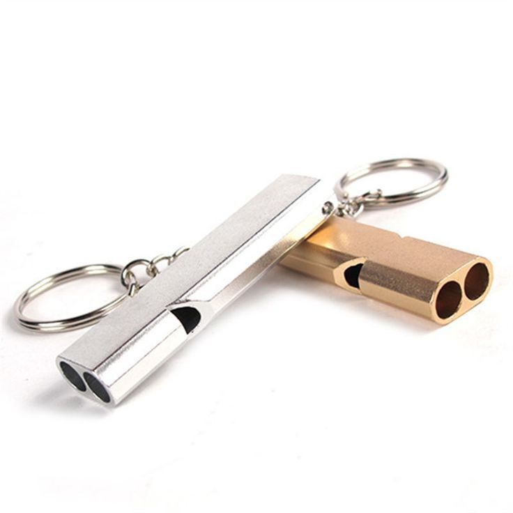GANTUNGAN Aluminium WHISTLE KEYCHAIN SURVIVAL SOUND KIT OUTDOOR EMERGENCY WHISTLE KEYCHAIN