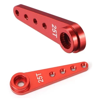 25T แขนเซอร์โว อลูมิเนียม แกนเดี่ยว Aluminum Arm Servo Motor Swing arm สีแดง/น้ำเงิน/ดำ/เงิน ตัวยึดเซอร์โว ใช้กับ MG9...