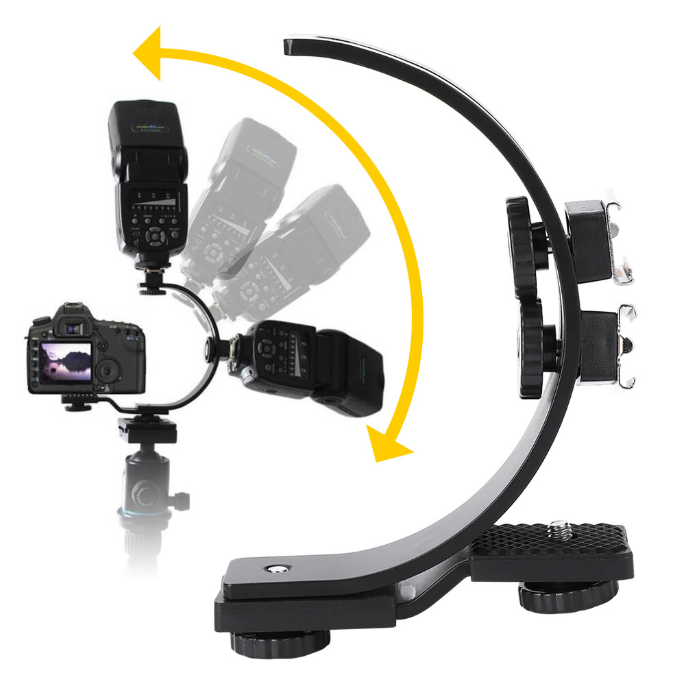 Flash Shoe Bracket กล้องน้ำหนักเบาสำหรับ DV DSLR