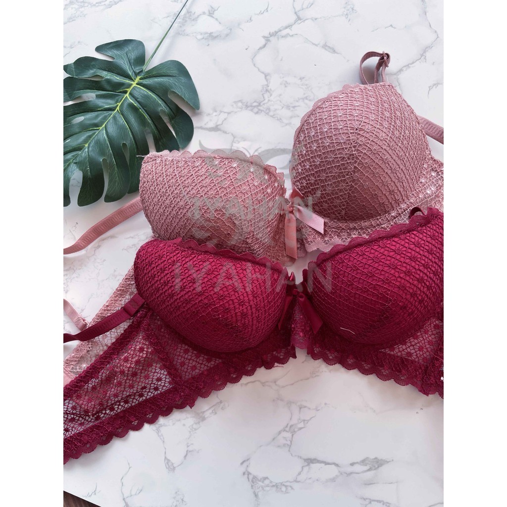 IAYAHAN B Cup Lace Bra 34–40 Push-Up & Elegant Support